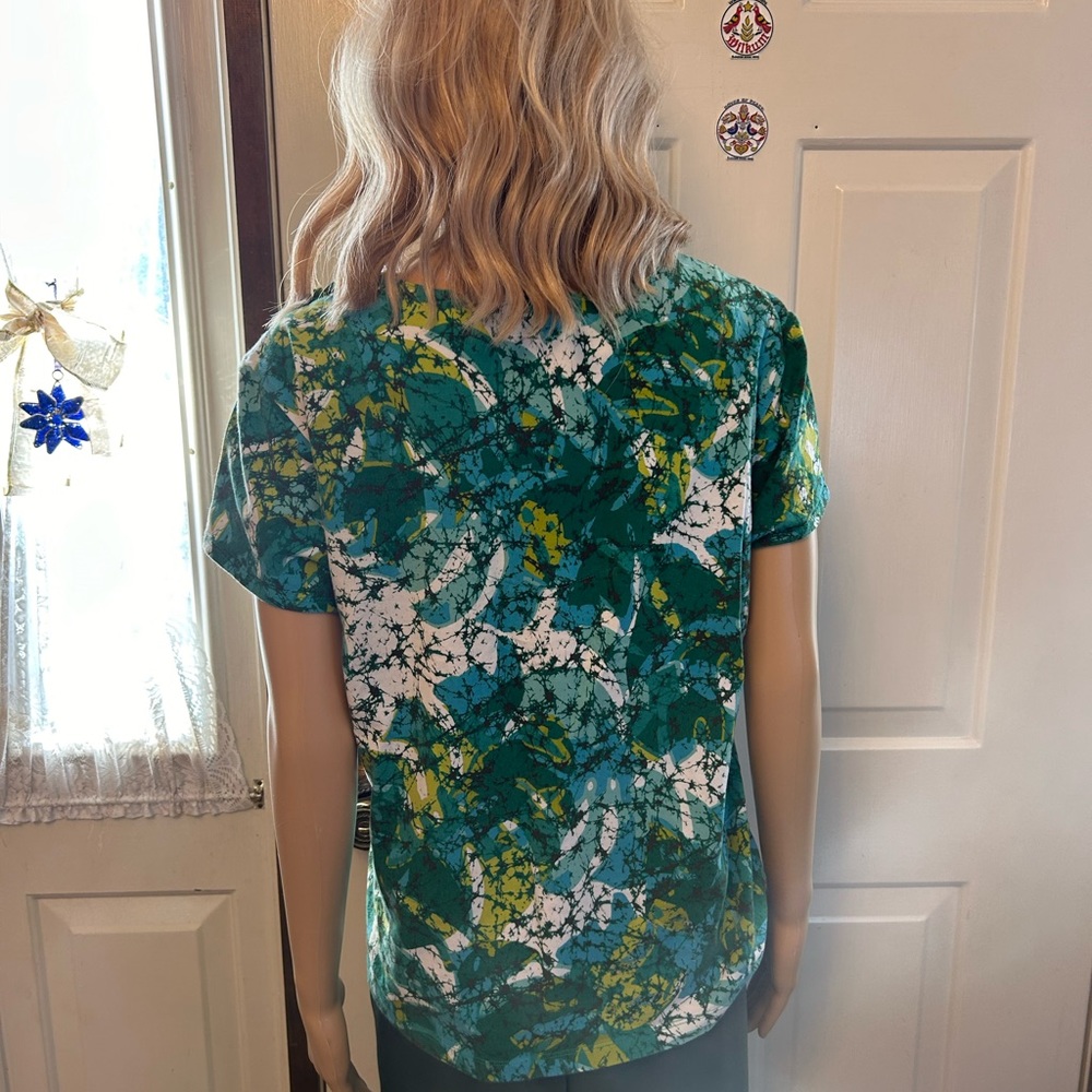 Ruby Rd. Top L In A Green Multicolor Print. Susan… - image 5